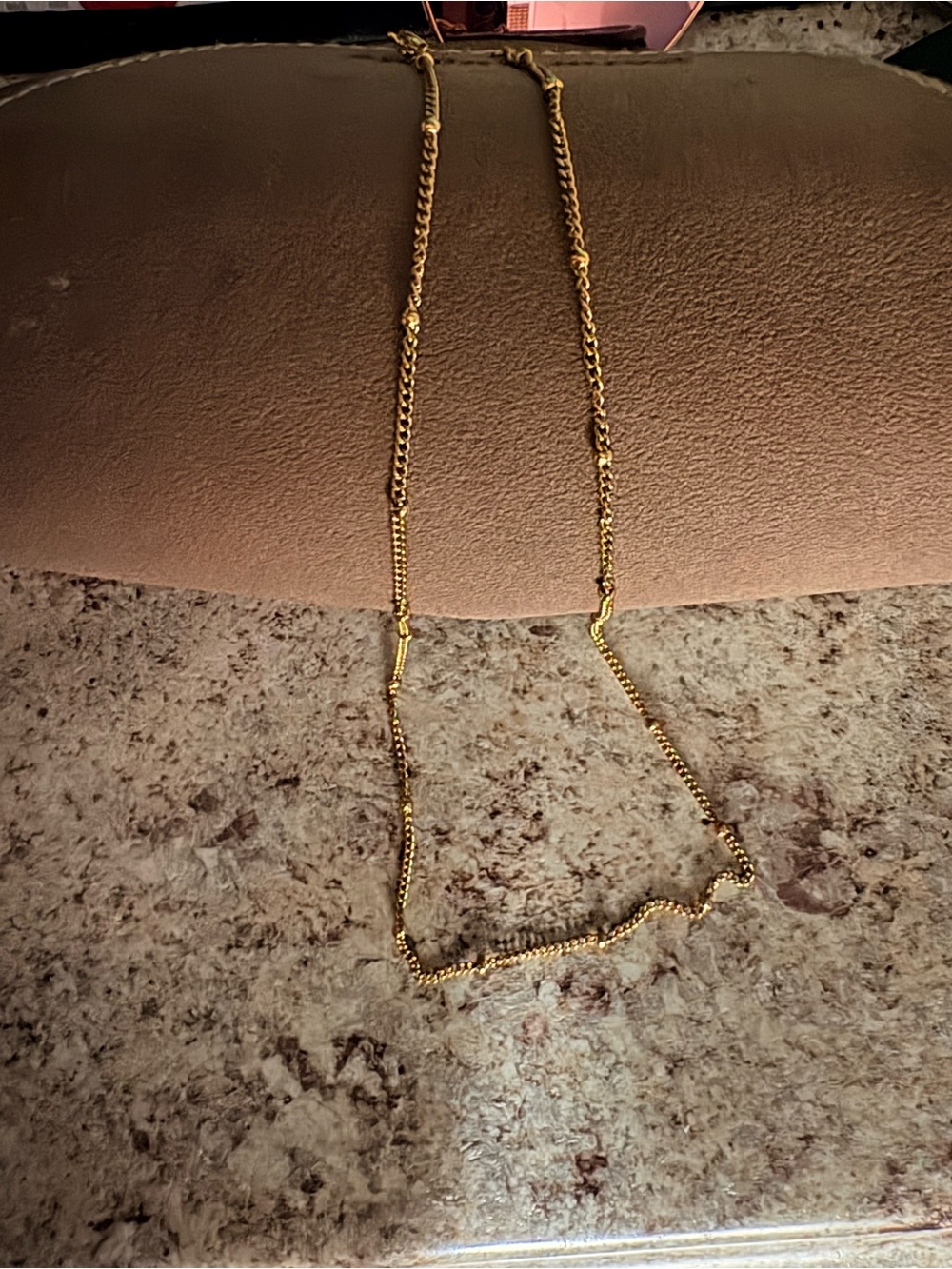 Planet Gold Double Strand Textured Gold Necklace